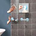 Wholesale Creative Non-Slip Bath Grip Bathroom Shower Suction Cup Handle Plastic Bathtub Handrails for Home Use and Hotels