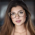 New Retro Classic Optical Frames Female Anti-Blue Light Glasses Metal Tr90 Frame Optical Glasses