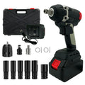 Power Tool Wrenches 20V Brushless 1/2'' Electric Impact Wrench Cordless Carbon Steel Hard Case OEM 600W 350nm