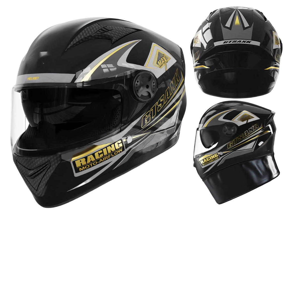 Professional DOT Safety Certified Anti-lock Braking System Full Face Racing Motorcycle Helmet Dual Lens Custom Color MegaBDM