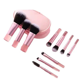Portable Mini Blush & Contouring Makeup Brush Soft Hair Loose Powder Setting Tool with Crystal Handle for Face Use