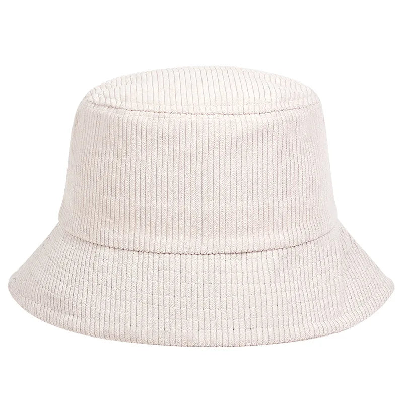 Custom Embroidered Corduroy Bucket Hat Low MOQ for Fishing Cycling Daily Use Skiing Party Casual Outings Sun-Proof Custom Logo