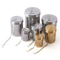Multiple Sizes Fine Mesh S-XXXL 304 Stainless Steel Tea Strainer Basket with Chain