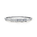 Dainty Women 925 Sterling Silver CZ Diamond Stackable Zircons Ring