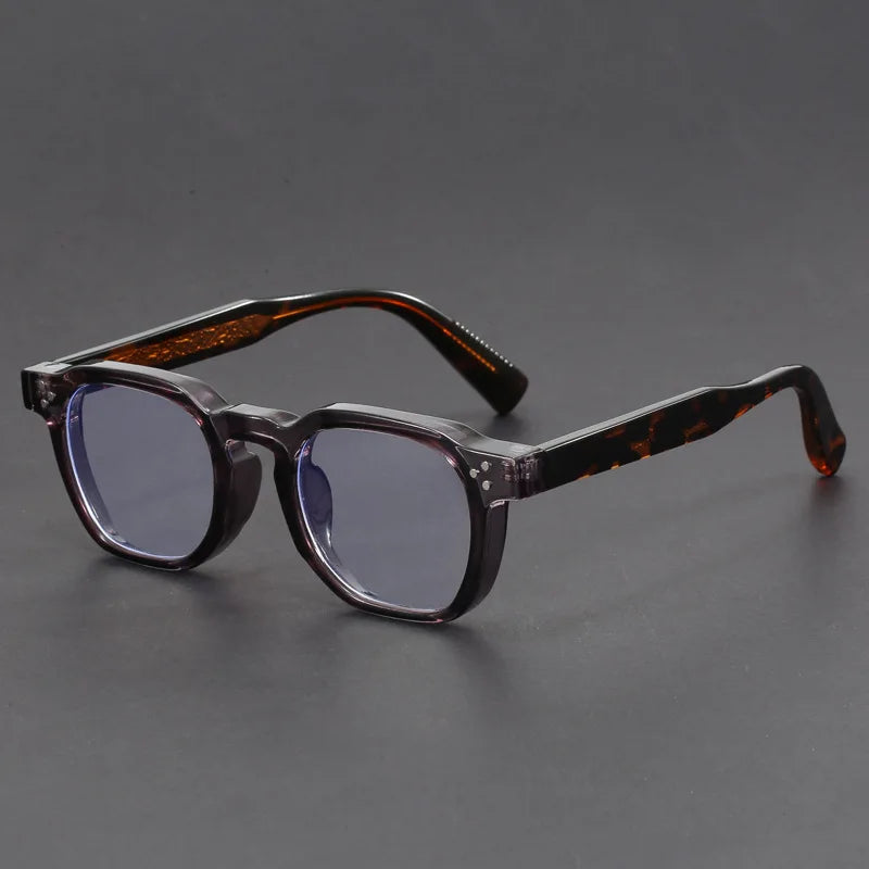2025 Style Luxury Thick Frame Blue Light Blocking Women Vintage Round Eyewear Eyeglasses Frames for Men Optical Glasses