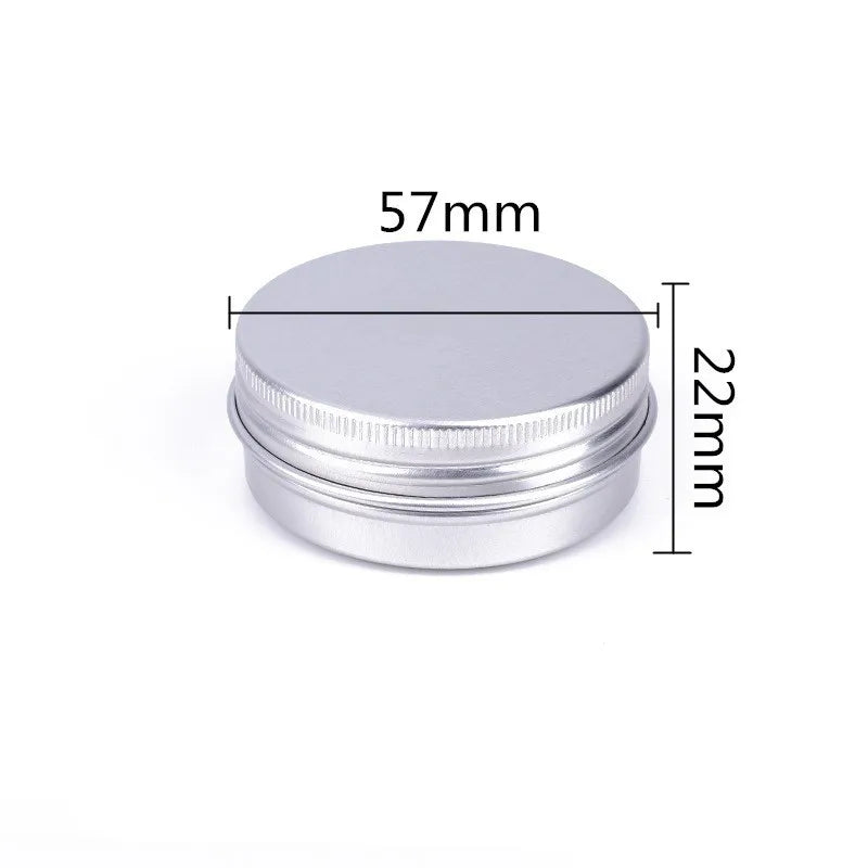 40ml 40g 57*22mm Aluminum Cans Silver Aluminum Tea Jar Container