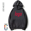 Men's Oversized Hoodies New Style Grey Black Pullover Heavyweight Soft Anti-Shrink Embroidered Knitted Keep-Warm Print Pattern