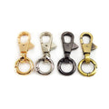 BF773 Dog Collar Buckles Swivel Hooks Hardware Lobster Clasps Keychain Bag Chain Snap Hook Metal Zinc Alloy Electroplated