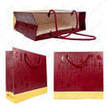 Cardboard Paper Die Cut Biodegradable Packaging Bags Clothing Shoes Storage Laminated Boutique Paper Bags for Hair/Clothes
