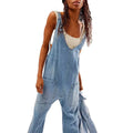 Wholesale Women Denim Jeans Pants Maternity Pants Overalls Girls Suspender Jeans Strap Denim Jumpsuit Women 2024