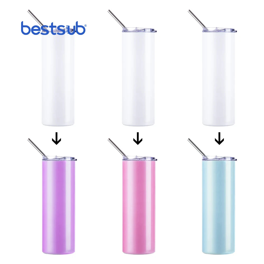 For Wholesale Camping Eco-Friendly Vacuum Insulated 600ml Sublimation UV Color Changing Stainless Steel 20oz Double Wall