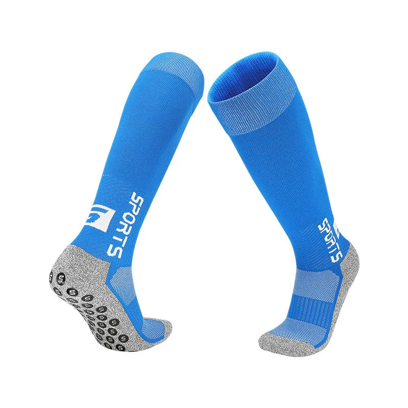 Elite Men's Sports Crew Soccer Socks Spring Breathable Quick Dry Anti-Slip Jacquard Fashion Custom Logo High Quality ODM Free