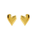 Luxury Women's Stainless Steel Heart Hoop Earrings Gold-Plated With Zircon Geometric Shape Studs Gift Pearl Diamond Main Stones
