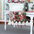 Christmas Table Runner Merry Christmas Tree Santa Plaid Table Runner Holiday Christmas Table Decorations Indoor for Family