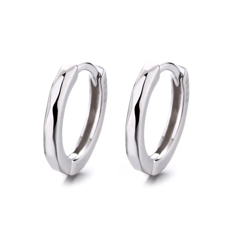 2025 Fine Jewelry 925 Silver Hoop Earrings for Women Sterling Silver 925 Classic Hoop Earrings for Women Birthday Gifts Jewelry