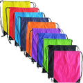 Drawstring Backpack Bags Sack Pack Cinch Tote Sport Storage Polyester Bag for Gym Traveling