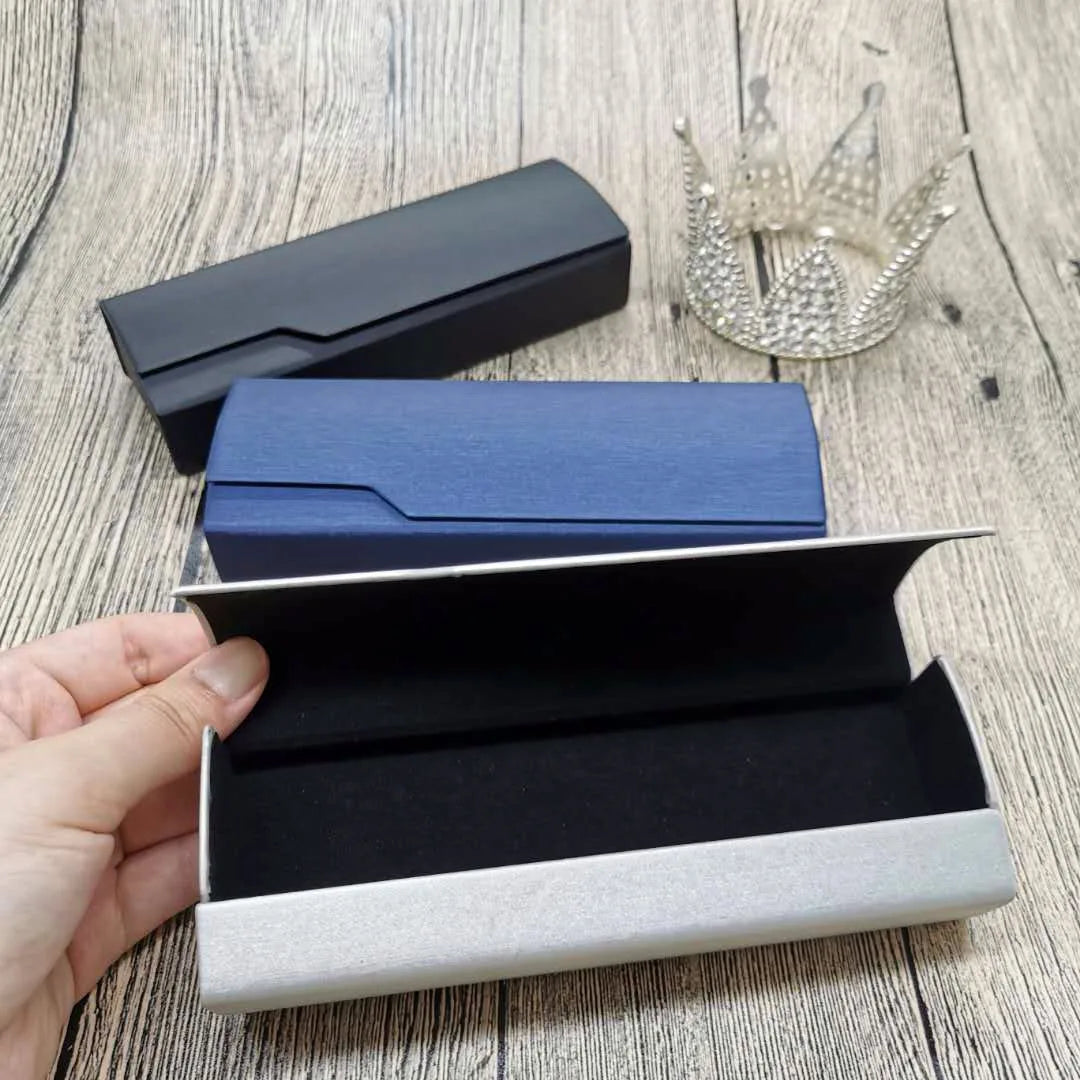 Customized Design Metal Hard Paper Glasses Sunglasses Storage Packaging Box Case