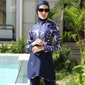 MOTIVE FORCE 2023 New Design Zipper Muslim Swimming Suit Women 3 Pieces Burkinis Swimwear Womens Beach Swimsuit