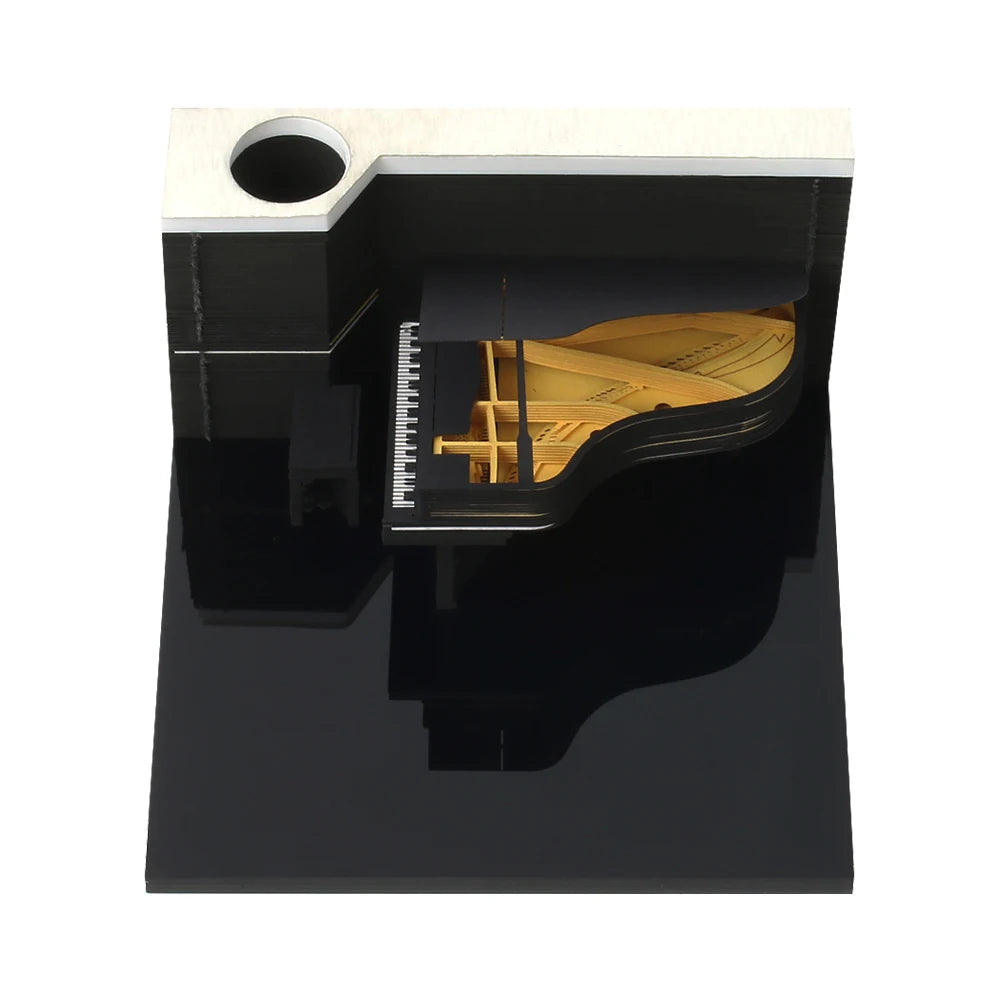 Custom Sticky Notes Piano 3D Memo Note Pad with Pen Holder for Desk Fathers Day Gifts & Crafts