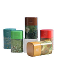RTS 66*66*H107 mm Empty Mini Metal Rectangular Hinged India Tea Tin Cans Packaging Box