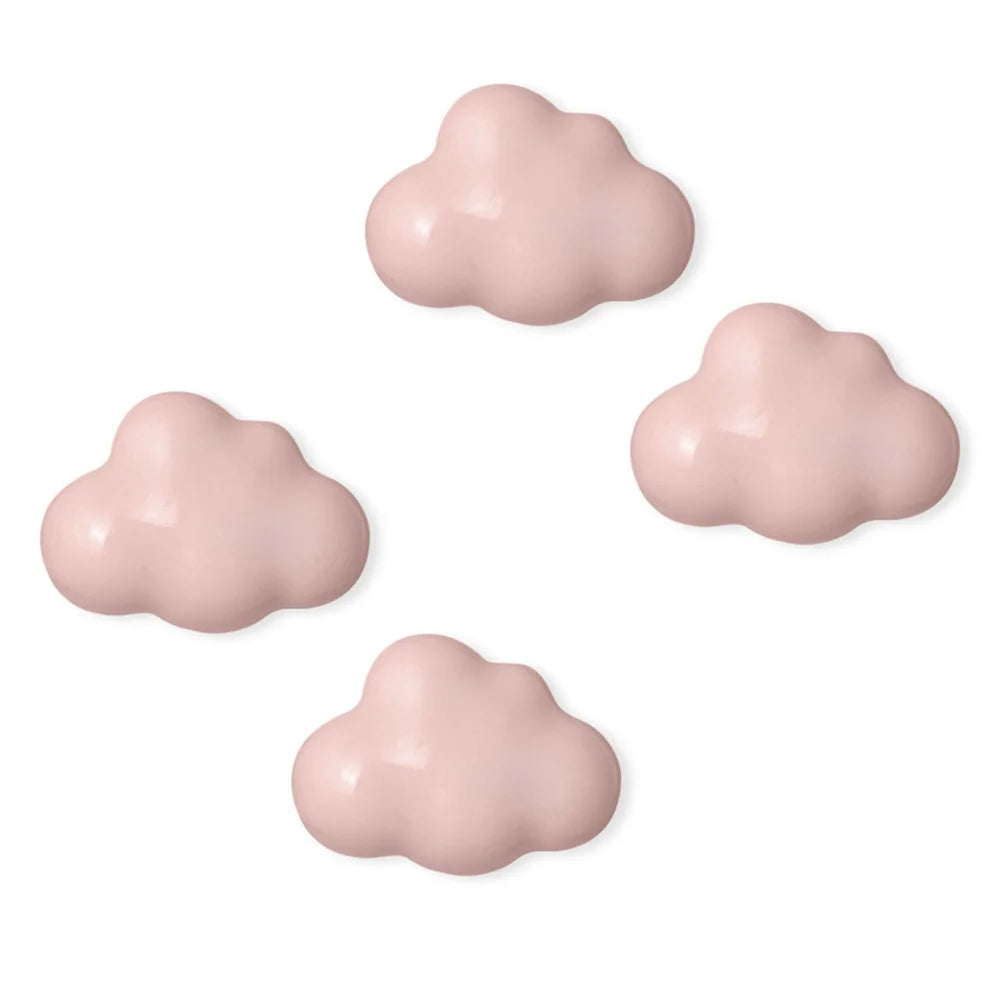 Kid Lovely Cute Cartoon Handle Ceramic Colorful Blue pink Cloud Shaped Wardrobe Drawer Cupboard Cabinet Door Handles Knob