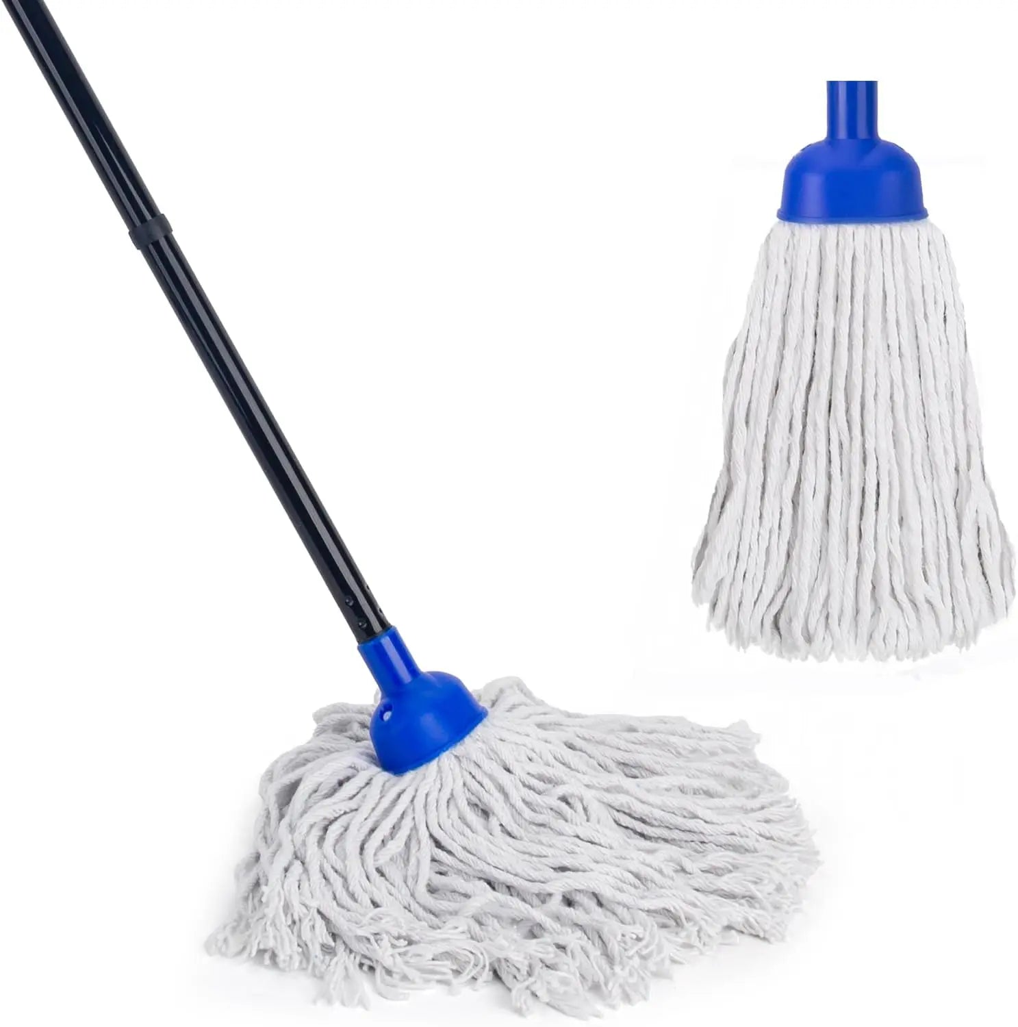 Twist Magic Mop Iron Floor Mop with Handle Four-Side Wringing Stainless Steel 80-90% Dehydration Rate