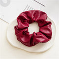 FanYue Multi Color Fashion 2022 Faux Pu Leather Scrunchies Chouchou for Women