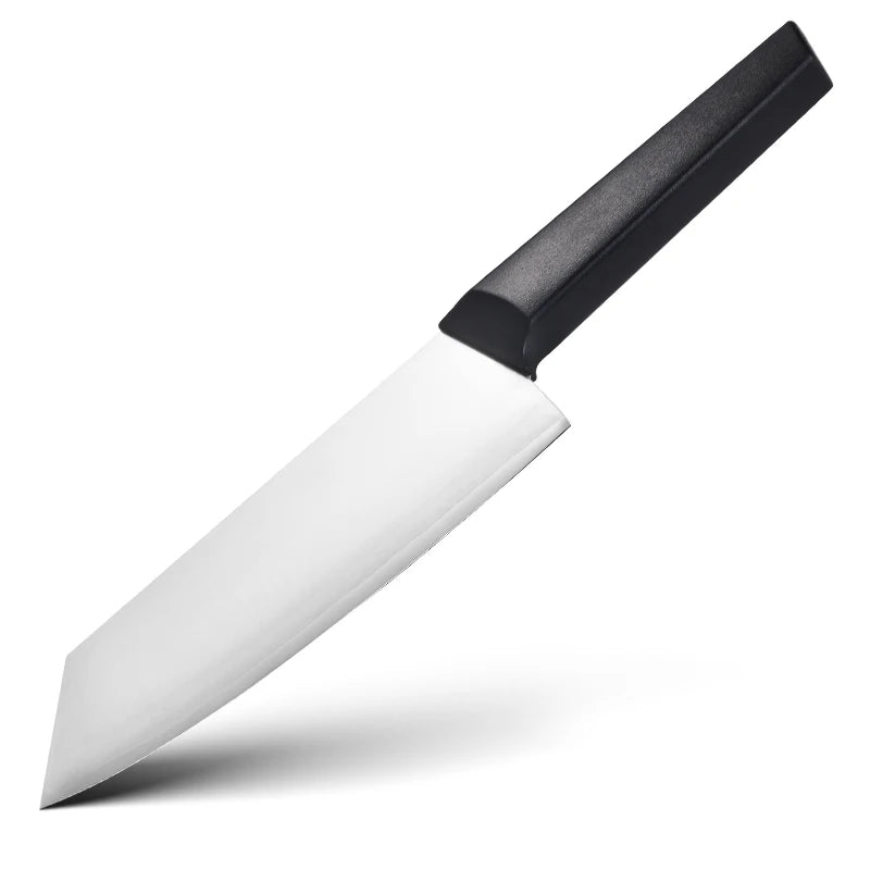 Professional Commercial Kitchen Cleaver 7.5 Inch 9Cr18MoV Composite Steel Anti-Slip ABS Ambidextrous High-Polish Durable Knife