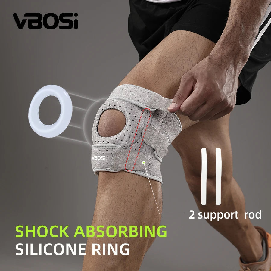 VBOSI New Knee Brace with Side Stabilizers for Meniscus Tear Knee Pain Injury Recovery Adjustable Knee Support Men and Women