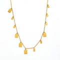 JOOLIM Jewelry Wholesale Simple Square Slice Pendant Necklace Stainless Steel Necklace
