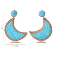 Wholesale Handmade Bohemian Boho Moon Pendant Earring Jewelry Women Beach Earrings Accessory China Manufacturer Supplier