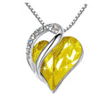 New love Heart Shaped Geometric Natural Stone Necklace for Girls Jewelry Valentine's Day Gift Wholesale