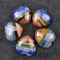 Healing Crystals Love Heart Stone for Reiki Home Decor 7 Chakra Tumbled Worry Stone Wholesale Natural Home Decoration Crafts