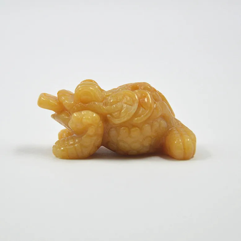 2025 Natural Blue Obsidian Crystal Yellow Jade Money Frog Carving Head Sculpture Healing Volcanic Stone Animal