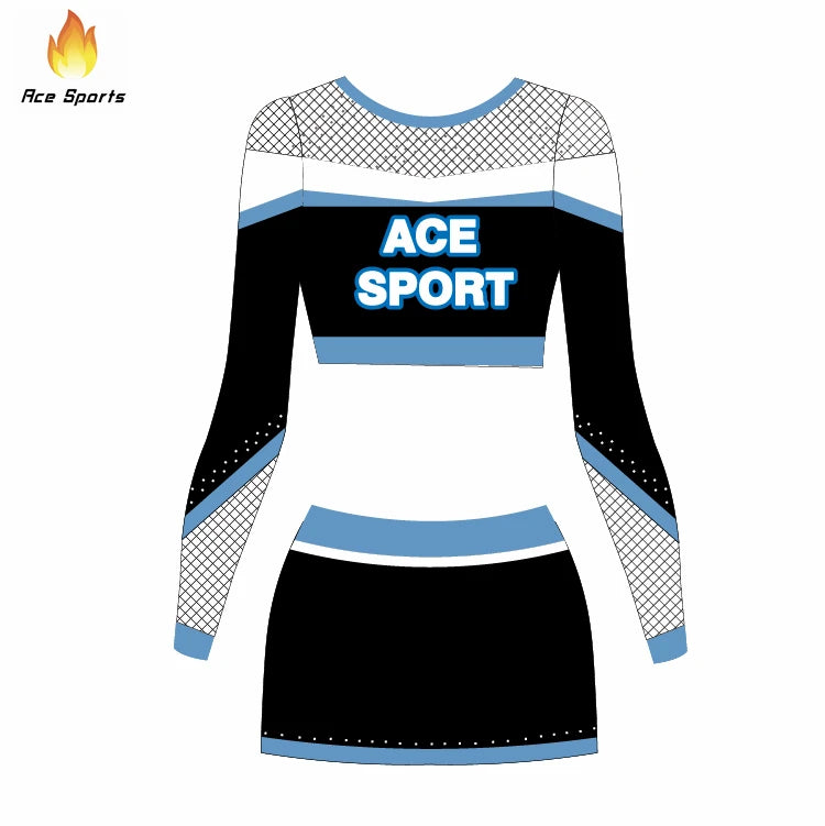 Ace Sports Wholesale Girls Rhythmic Gymnastics Leotard Sparkly Shiny Ballet Leotards Rhinestone Cheerleading Uniforms