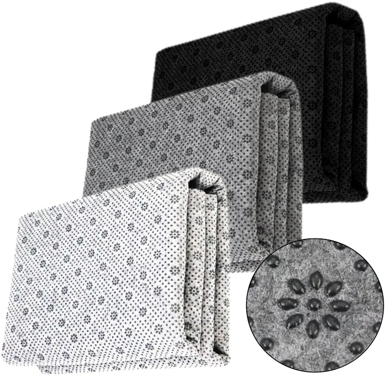 Factory Direct 100% Polyester Plum Blossom Pattern Backing Non-Slip Nonwoven with Plastic Dot Breathable and Fusible