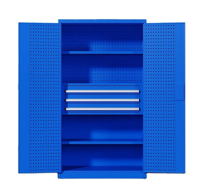 Customizable 2-Door Steel Heavy Duty Workbench Garage Tool Cabinet Metal with Drawers OEM Support