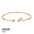 FX07 Leo Zodiac Sign Abiding Jewelry Anti Tarnish 925 Sterling Silver Bracelet Moissanite Gold Plated Adjustable Bangle