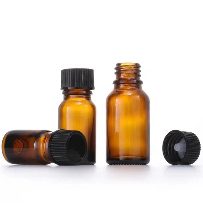 In Stock 5ml 10ml 15ml 20ml 30ml 50ml 100ml Amber Glass Essential Oil Bottle With  Bakelite Cap