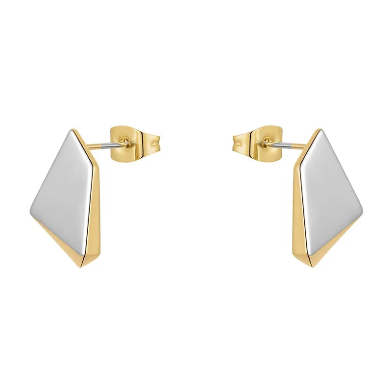 Original Design 18K Gold Plated Brass Jewelry New in Meteorite Ear Stud for Women Gift Accessories Earrings E221449