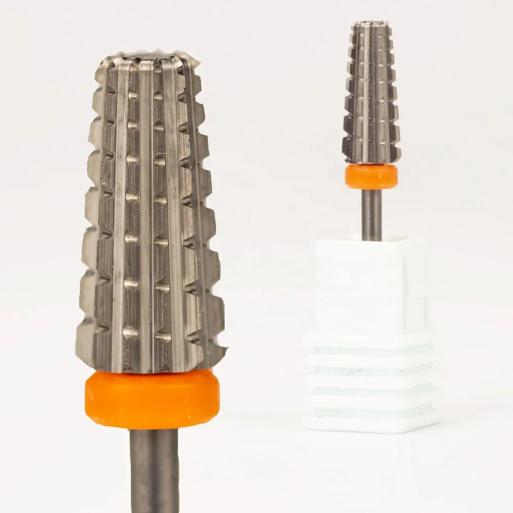 3/32" Electric Acrylic Remove Taper Safety Tungsten Professional E File 5 in 1 Carbide Nail Drill Bits in Storage