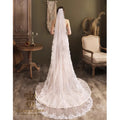 QUEENS GOWN High Quality Wedding Accessories Delicate Embroidered Eyelash Edge Bridal Veil