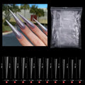 Professional Half Cover Stiletto False Nail Tips Clear Long Pointed False Nail Tips Clear Stiletto Nail Tips for Nail Salon