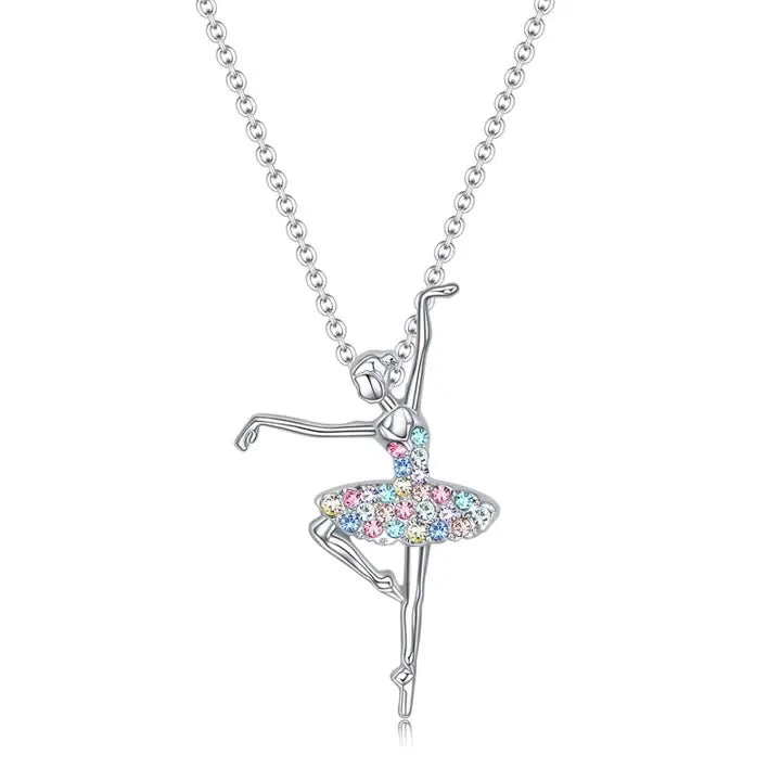 Colorful Dancing Girl Necklace with New Styles in Europe and America Promotion 2025 Hot Selling Necklace Luxury Fashion Necklace