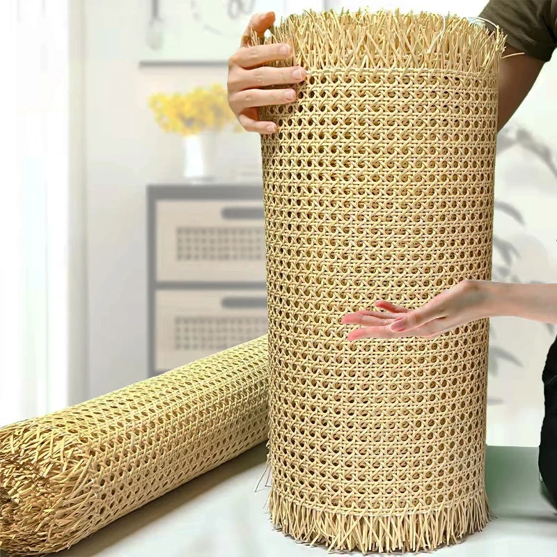 Top Quality 100% Natural Bleached Indonesia Rattan Cane Webbing Roll for Furniture
