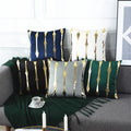 Custom Luxury Holland Velvet Decoration Pillow Cases Western Fashion Throw Pillow Cover Gold Cushion Cover