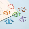 Promotion Give Away Gifts Paperclips Manufacturer Colored PET Coated Wire Planner Paperclips Bookmark House Shaped Paper Clips