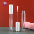 Yueshunxing 4ml Matte White Gold Top Luxury clear Custom logo Lip Tint Bottle Empty Lipgloss Tube Lip Gloss Containers Empty