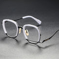 2023 Luxury Brand Titanium Eyeglasses Spectacles Solid Art Deco Optical Fashion Frame Reading Glasses for Women