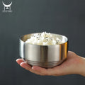 Golden/silver Korean Traditional Cuisine Mixing  Bowl 304 Stainless Steel Soup Bowl  Kimchi Bowl Set